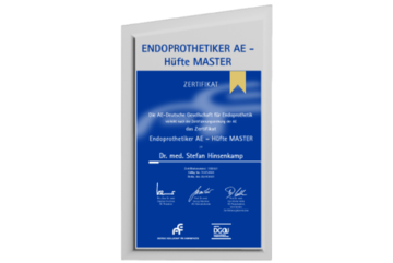 Initiativen und Zertifizierungen - Endoprothetiker AE - Hüfte Master