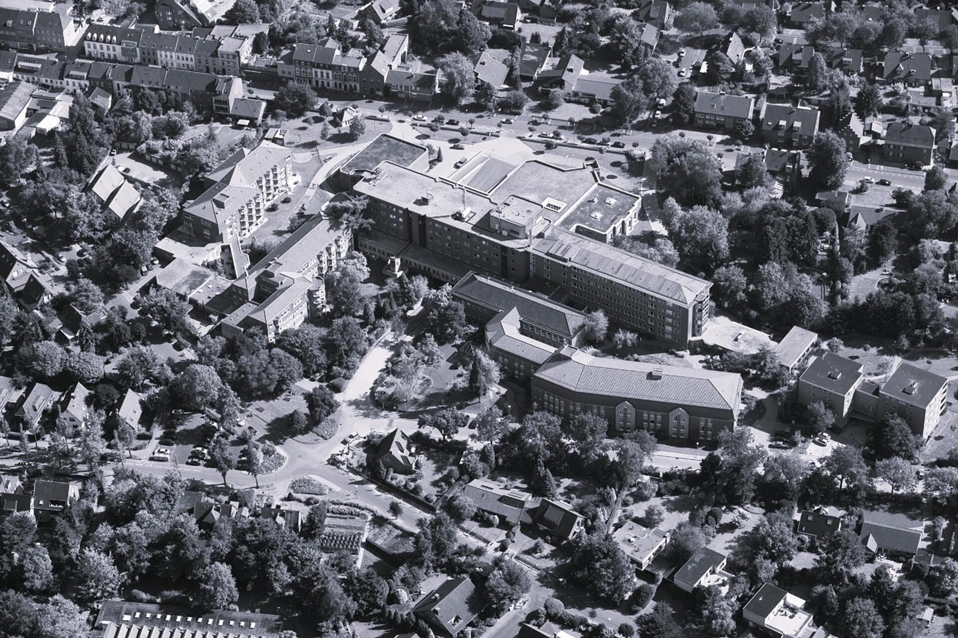 Geschichte - das Gebäude vom Hospital in den ersten Jahren