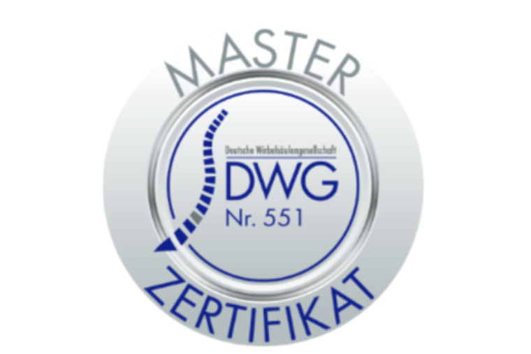 Siegel der Deutsche Wirbelsäulen-Gesellschaft in der Wirbelsäulenchirurgie - Dr. Eslam Darwish