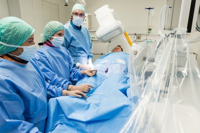 Kardiologie - Patient auf dem OP Tisch