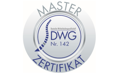 Siegel der Deutsche Wirbelsäulen-Gesellschaft in der Wirbelsäulenchirurgie - Dr. Sascha Rhee